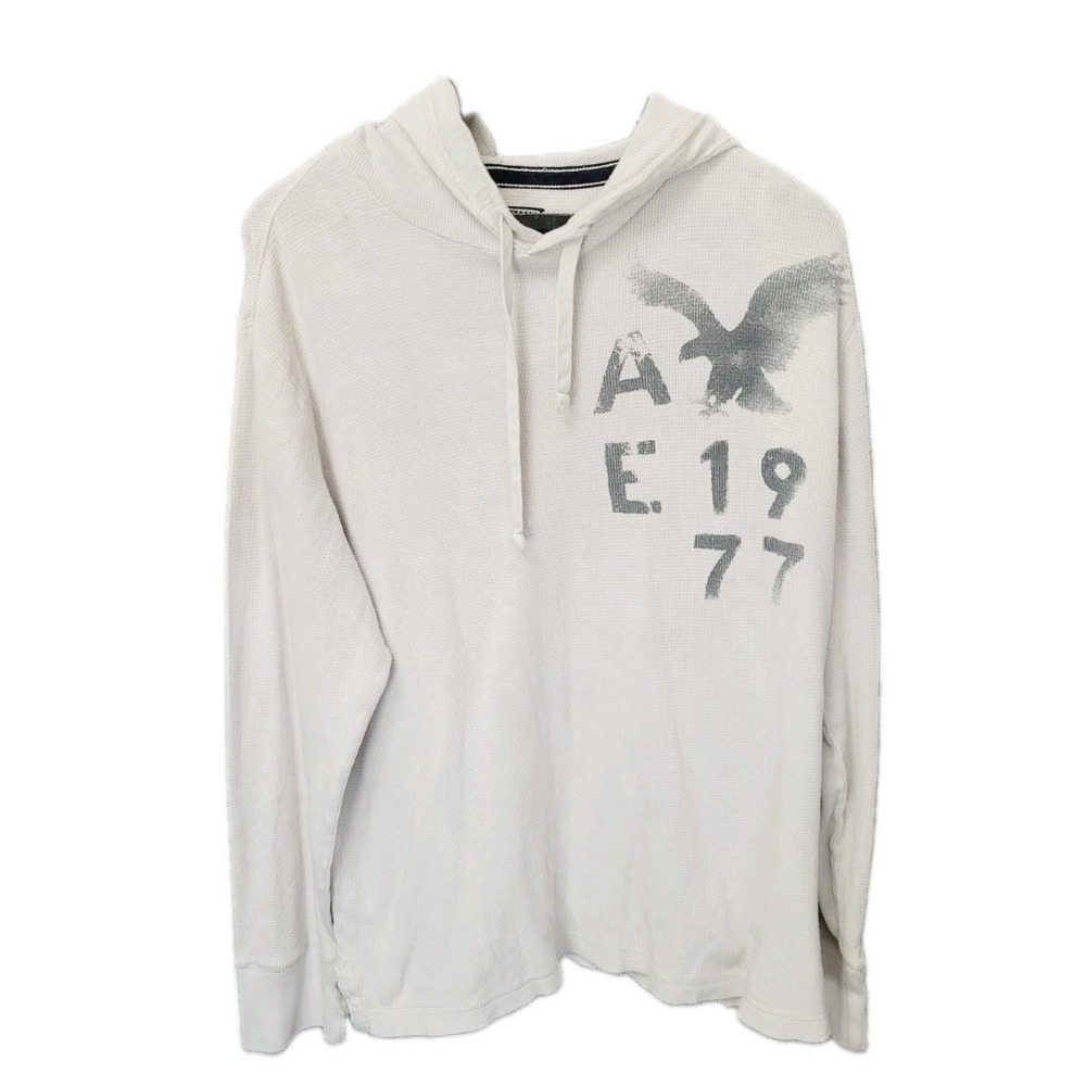 American Eagle Vintage Fit Hoodie Men's Y2K Pullover Graphic Skater 90s